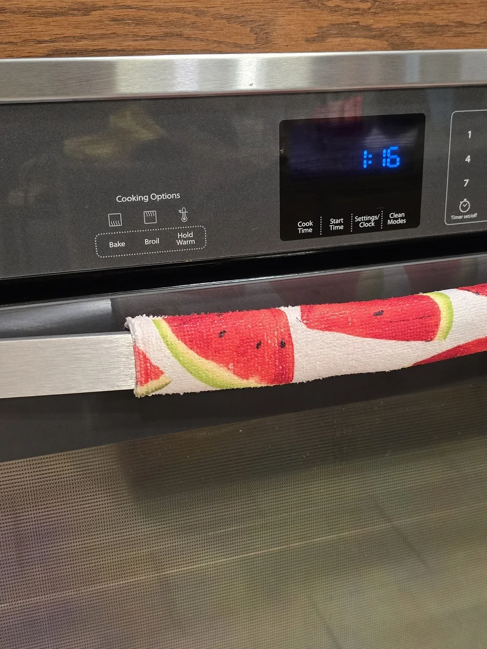 Floral Lemon And Watermelon Oven Handle Cover -For Kitchen Oven, Refr Protector